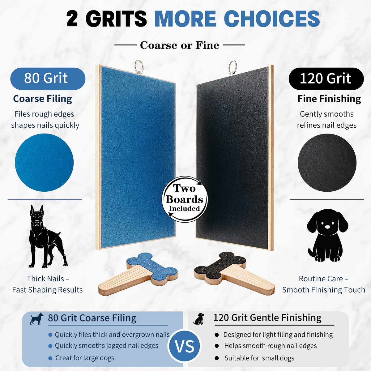 Dog Nail Scratch Board with Treat Box, Adjustable Dog Nail File Board