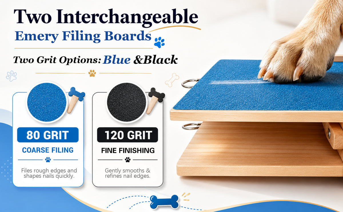 Dog Nail Scratch Board with Treat Box, Adjustable Dog Nail File Board